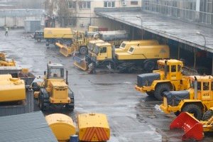 Snow Plows at the Moscow airport