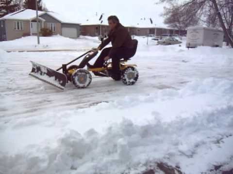 human white trash snow plow videos