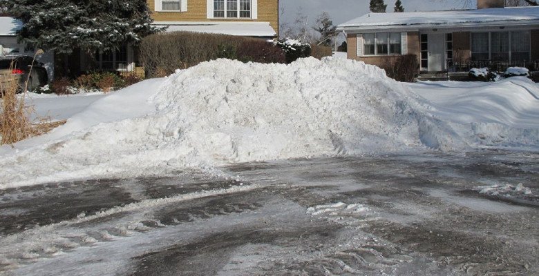 Large Snow Pile