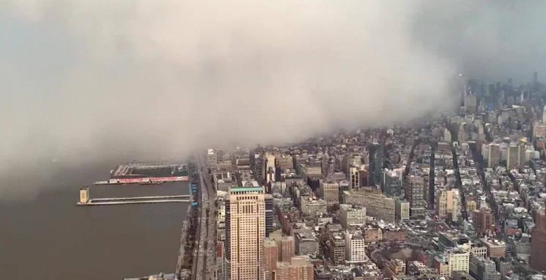 Snow Squall hitting Manhattan
