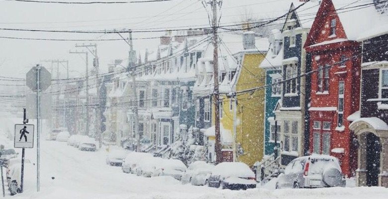 St. John's Newfoundland Snowy Winter